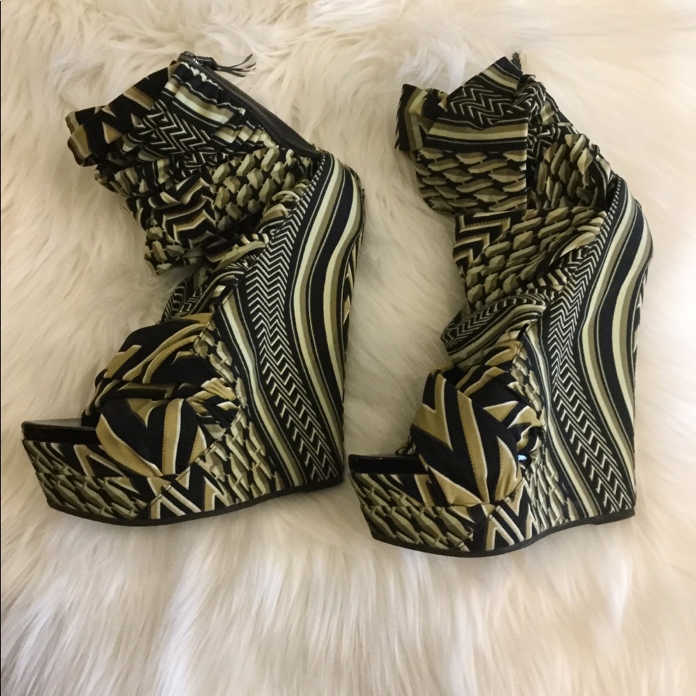 Givenchy Jersey pattern wedges